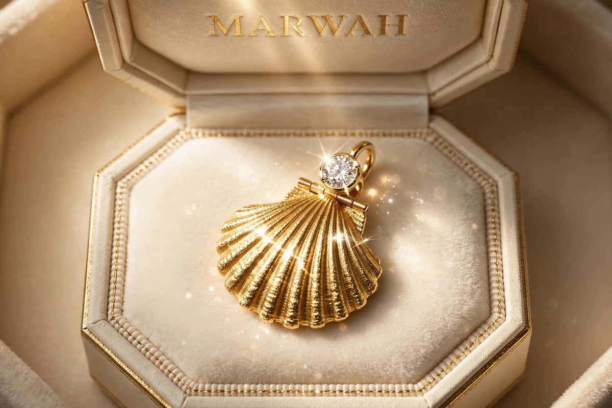 Seashell Diamond Charm