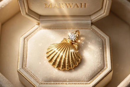 Seashell Diamond Charm