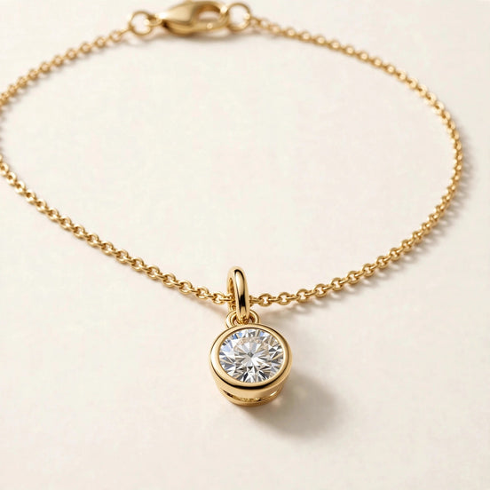 Solitaire Diamond Charm