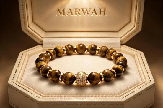 Tiger Eye Gold Bracelet
