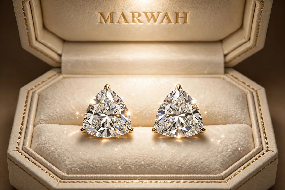 Trillion Diamond Studs