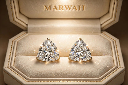 Trillion Diamond Studs