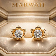 Tulip Diamond Studs