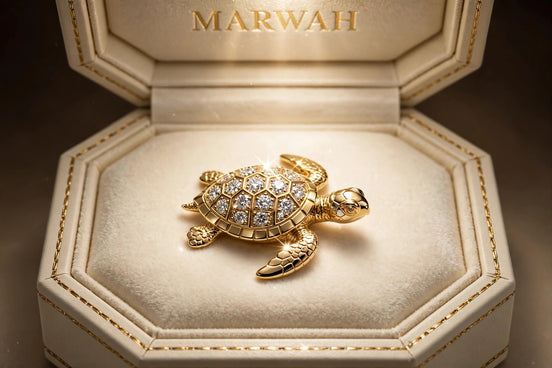 Sea Turtle Diamond Charm
