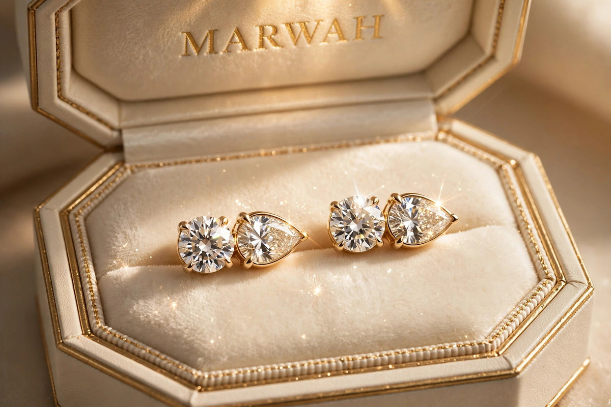 Two-Stone Diamond Studs
