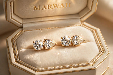 Two-Stone Diamond Studs