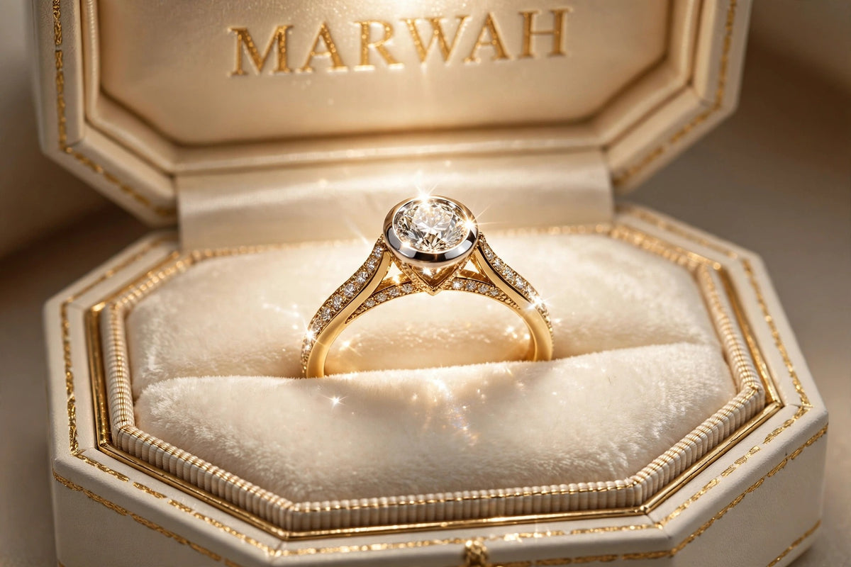 Two-Tone Bezel Solitaire