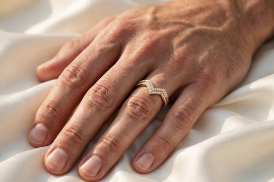Chevron Diamond Band